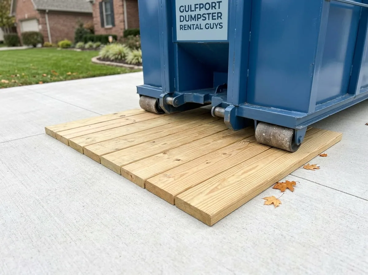 How to Protect Your Driveway During a Dumpster Rental